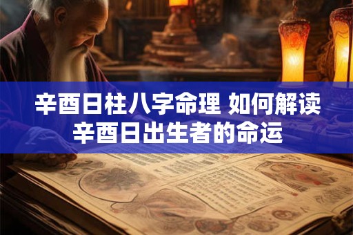 辛酉日柱八字命理 如何解读辛酉日出生者的命运