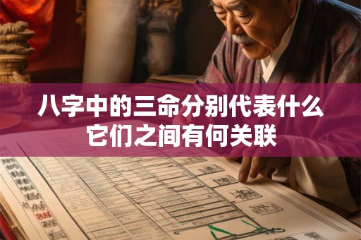 八字中的三命分别代表什么它们之间有何关联