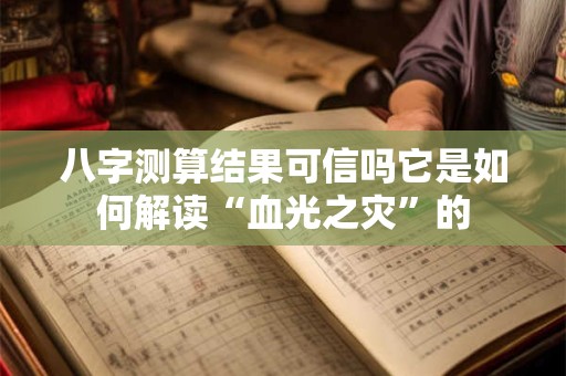 八字测算结果可信吗它是如何解读“血光之灾”的