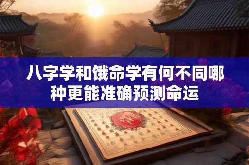 八字学和饿命学有何不同哪种更能准确预测命运