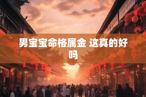 男宝宝命格属金 这真的好吗