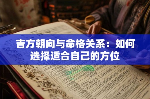 吉方朝向与命格关系：如何选择适合自己的方位