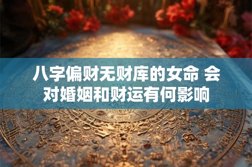 八字偏财无财库的女命 会对婚姻和财运有何影响