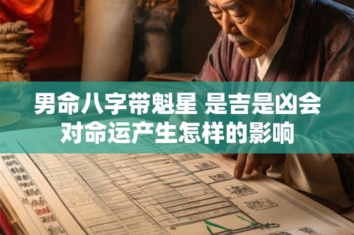 男命八字带魁星 是吉是凶会对命运产生怎样的影响