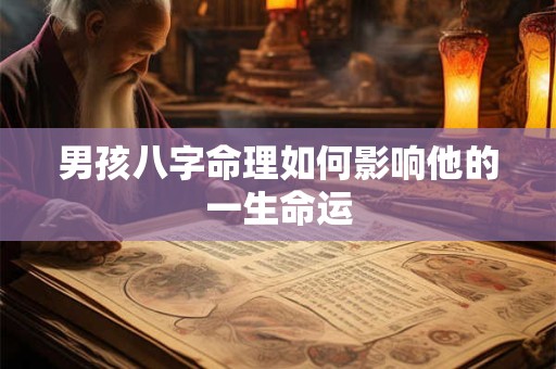 男孩八字命理如何影响他的一生命运