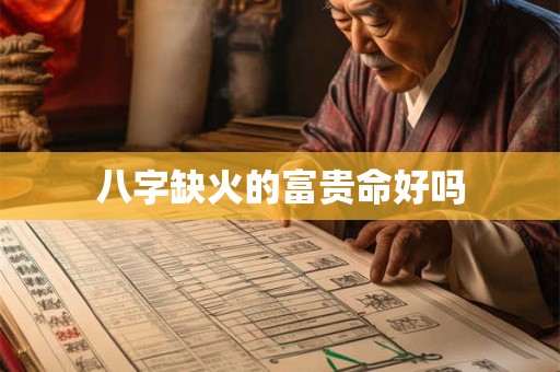 八字缺火的富贵命好吗