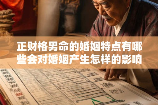 正财格男命的婚姻特点有哪些会对婚姻产生怎样的影响