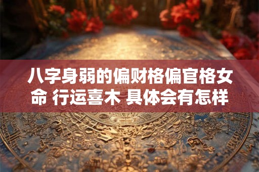 八字身弱的偏财格偏官格女命 行运喜木 具体会有怎样的表现