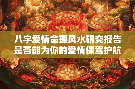 八字爱情命理风水研究报告是否能为你的爱情保驾护航