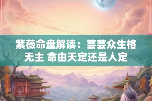 紫薇命盘解读：芸芸众生格无主 命由天定还是人定