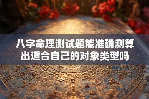 八字命理测试题能准确测算出适合自己的对象类型吗