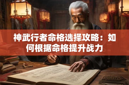神武行者命格选择攻略：如何根据命格提升战力