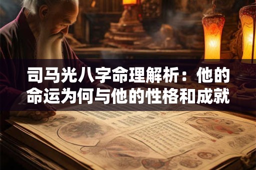 司马光八字命理解析：他的命运为何与他的性格和成就紧密相连