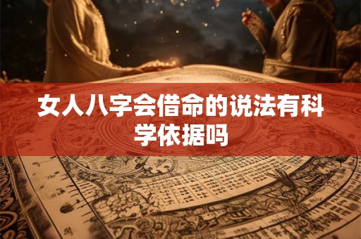 女人八字会借命的说法有科学依据吗