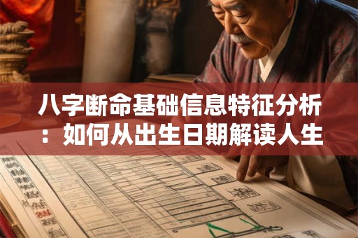 八字断命基础信息特征分析：如何从出生日期解读人生奥秘