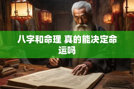 八字和命理 真的能决定命运吗