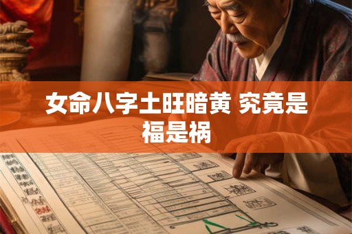 女命八字土旺暗黄 究竟是福是祸