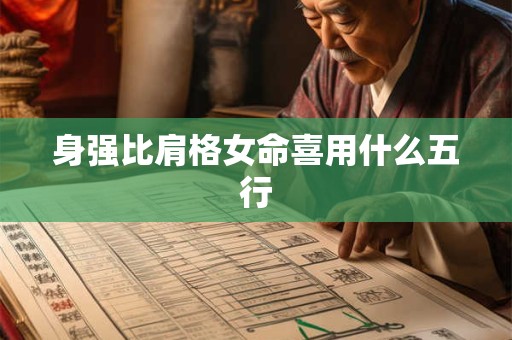 身强比肩格女命喜用什么五行