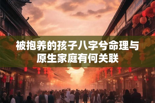 被抱养的孩子八字兮命理与原生家庭有何关联