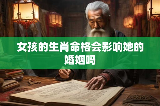 女孩的生肖命格会影响她的婚姻吗