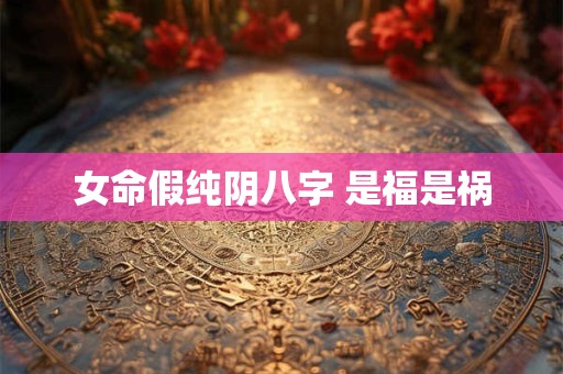 女命假纯阴八字 是福是祸