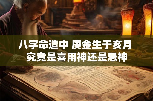 八字命造中 庚金生于亥月 究竟是喜用神还是忌神