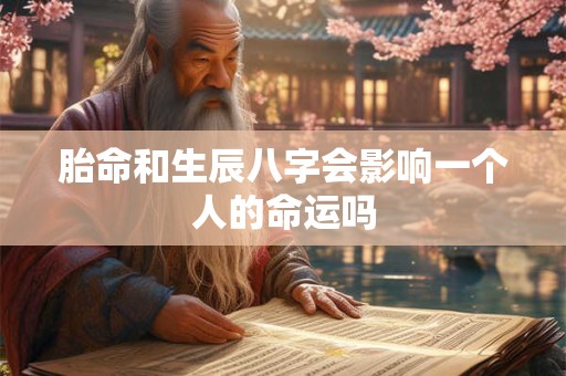 胎命和生辰八字会影响一个人的命运吗