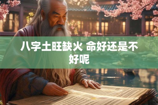 八字土旺缺火 命好还是不好呢