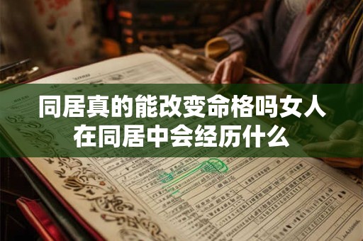 同居真的能改变命格吗女人在同居中会经历什么