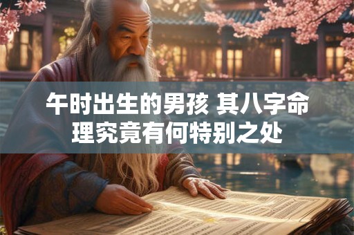 午时出生的男孩 其八字命理究竟有何特别之处