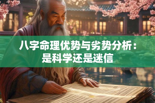八字命理优势与劣势分析：是科学还是迷信