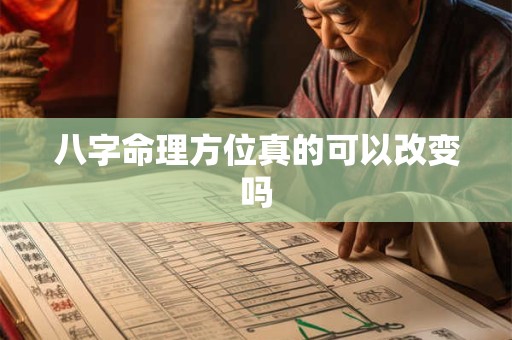 八字命理方位真的可以改变吗