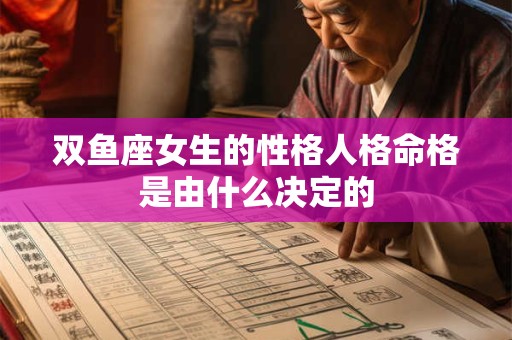 双鱼座女生的性格人格命格是由什么决定的