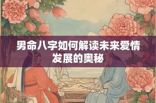男命八字如何解读未来爱情发展的奥秘