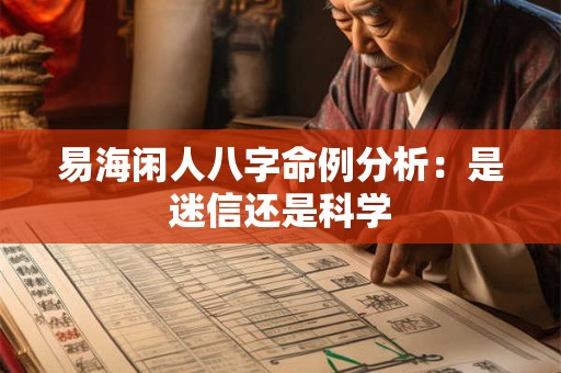 易海闲人八字命例分析：是迷信还是科学