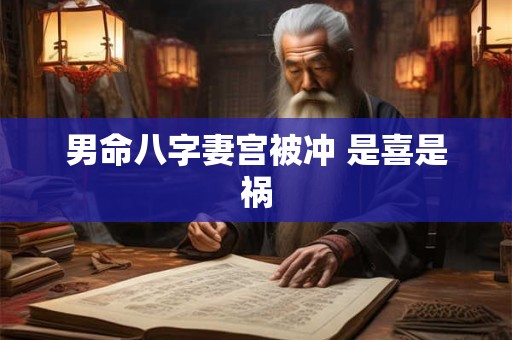男命八字妻宫被冲 是喜是祸