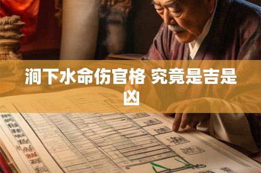 涧下水命伤官格 究竟是吉是凶