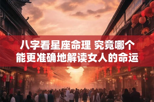 八字看星座命理 究竟哪个能更准确地解读女人的命运