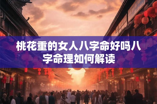 详细阅读:桃花重的女人八字命好吗八字命理如何解读 桃花重的女人八字命好吗八字命理如何解读