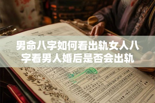 男命八字如何看出轨女人八字看男人婚后是否会出轨