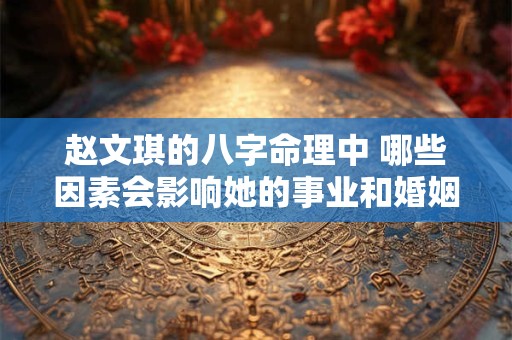 赵文琪的八字命理中 哪些因素会影响她的事业和婚姻