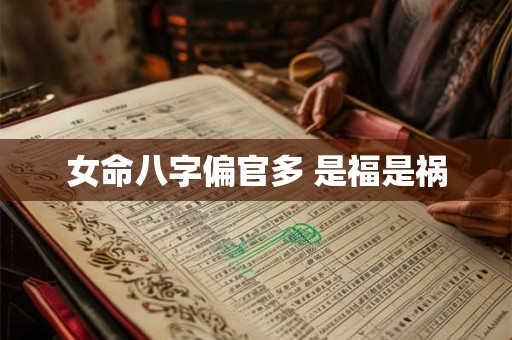 女命八字偏官多 是福是祸