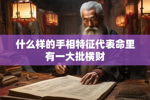 什么样的手相特征代表命里有一大批横财