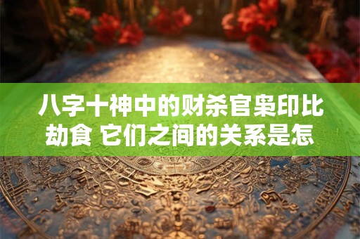 八字十神中的财杀官枭印比劫食 它们之间的关系是怎样的