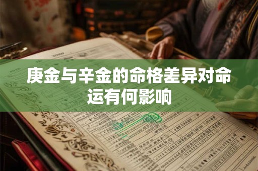 庚金与辛金的命格差异对命运有何影响