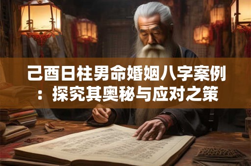 己酉日柱男命婚姻八字案例：探究其奥秘与应对之策