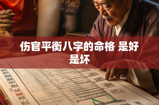 伤官平衡八字的命格 是好是坏