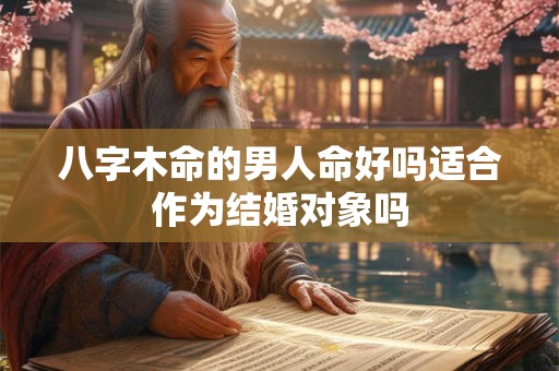 八字木命的男人命好吗适合作为结婚对象吗