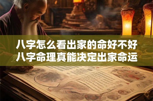 八字怎么看出家的命好不好八字命理真能决定出家命运吗