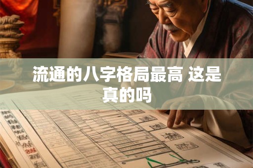 流通的八字格局最高 这是真的吗